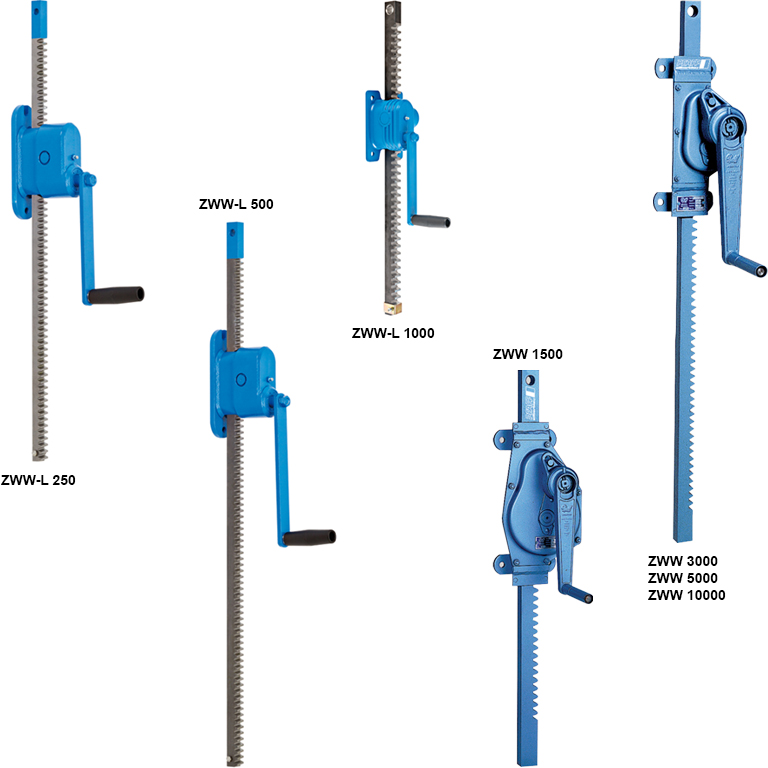 Kamotion Group Kamotion Group Mechanical Jacks ZWW Rack and